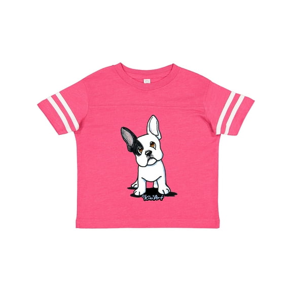 Inktastic B/W Frenchie (Darks) Boys or Girls Toddler T-Shirt