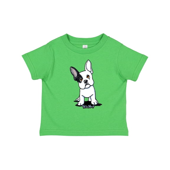 Inktastic B/W Frenchie (Darks) Boys or Girls Toddler T-Shirt
