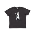 thumbnail image 1 of Inktastic B/W Frenchie (Darks) Youth T-Shirt, 1 of 5