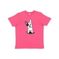 thumbnail image 1 of Inktastic B/W Frenchie (Darks) Youth T-Shirt, 1 of 5