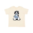 thumbnail image 1 of Inktastic B/W Parti Doodle Dog Boys or Girls Toddler T-Shirt, 1 of 5