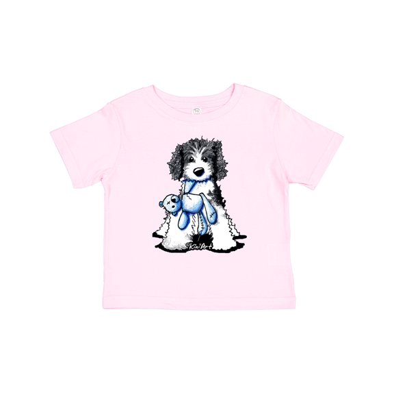 Inktastic B/W Parti Doodle Dog Boys or Girls Toddler T-Shirt