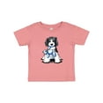 thumbnail image 1 of Inktastic B/w Parti Doodle Dog Boys or Girls Baby T-Shirt, 1 of 5