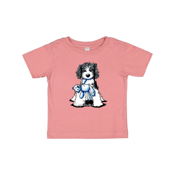 Inktastic B/w Parti Doodle Dog Boys or Girls Baby T-Shirt