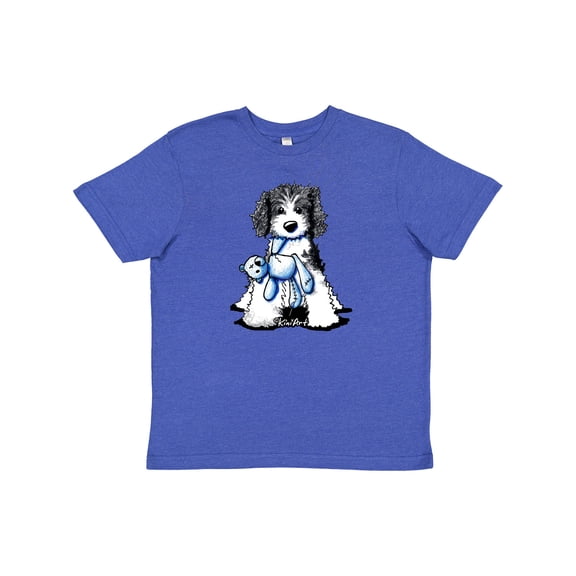 Inktastic B/w Parti Doodle Dog Youth T-Shirt