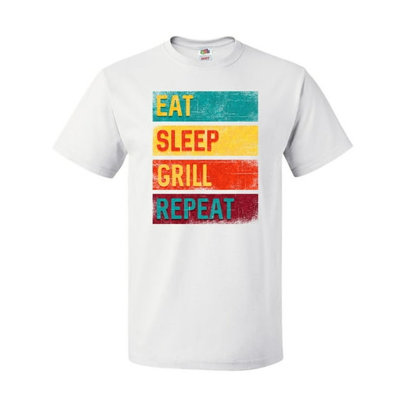 Inktastic BBQ Grilling Eat Sleep Grill Repeat T-Shirt