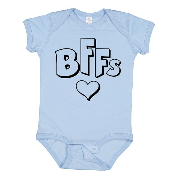 Inktastic BFFs- best friends forever heart Boys or Girls Baby Bodysuit