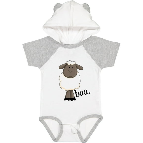 Inktastic Baa. Cute Sheep Design Boys or Girls Baby Bodysuit