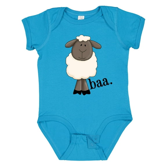 Inktastic Baa. Cute Sheep Design Boys or Girls Baby Bodysuit