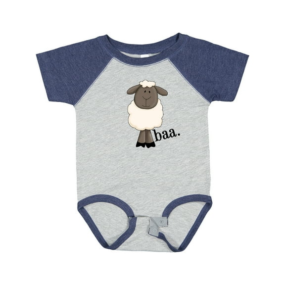 Inktastic Baa. Cute Sheep Design Boys or Girls Baby Bodysuit