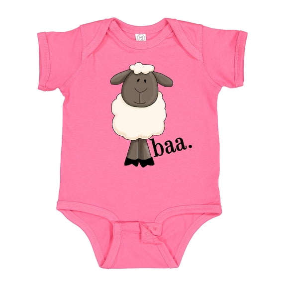 Inktastic Baa. Cute Sheep Design Boys or Girls Baby Bodysuit