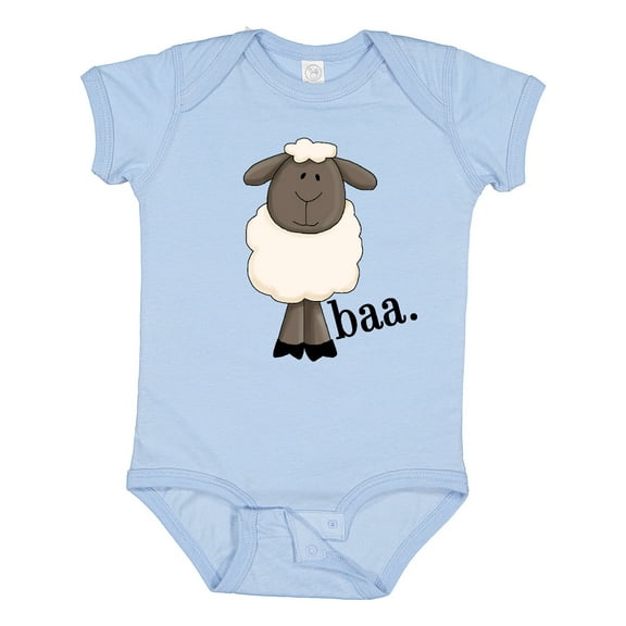 Inktastic Baa. Cute Sheep Design Boys or Girls Baby Bodysuit