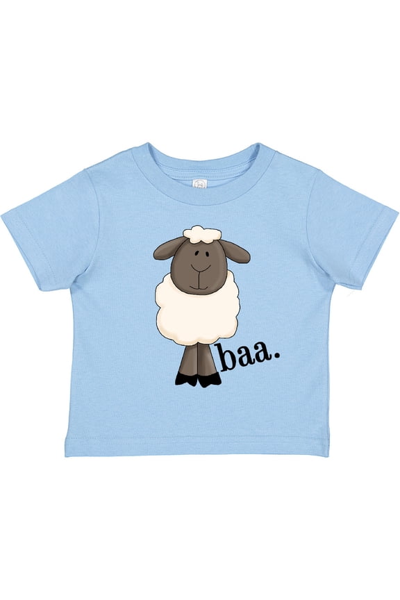 Baa. Cute Sheep Design Boys or Girls Toddler T-Shirt