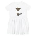 thumbnail image 1 of Inktastic Baa. Cute Sheep Design Girls Toddler Dress, 1 of 5