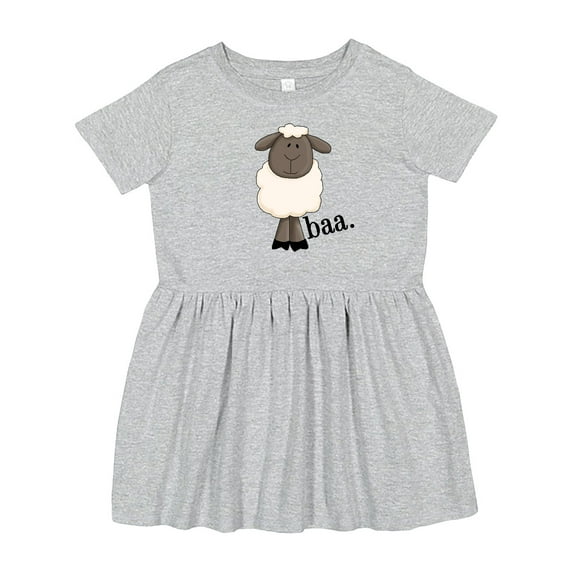 Inktastic Baa. Cute Sheep Design Girls Toddler Dress
