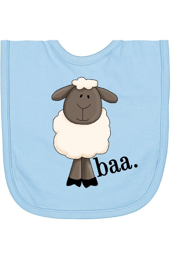 Baa. Cute Sheep Design Newborn Bib