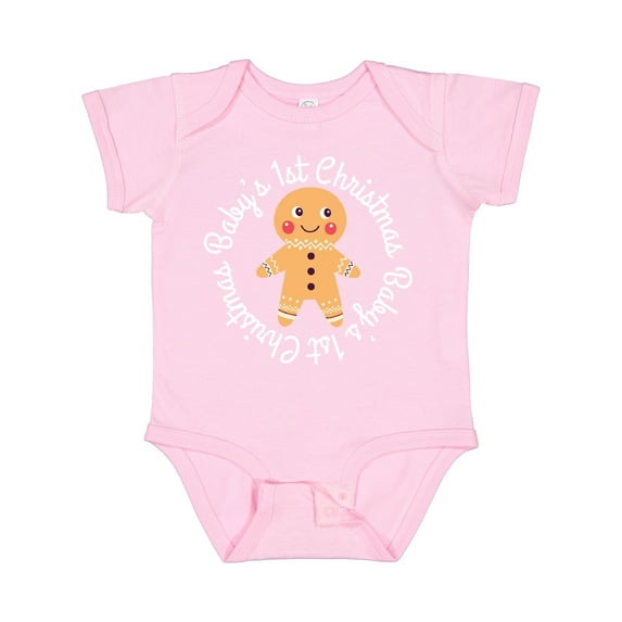 Inktastic Baby 1st Christmas Gingerbread Man Boys or Girls Baby Bodysuit