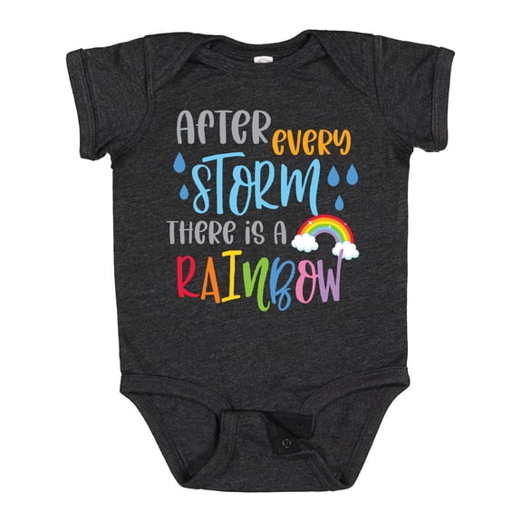 Inktastic Baby After Every Storm There is a Rainbow Boys or Girls Baby Bodysuit