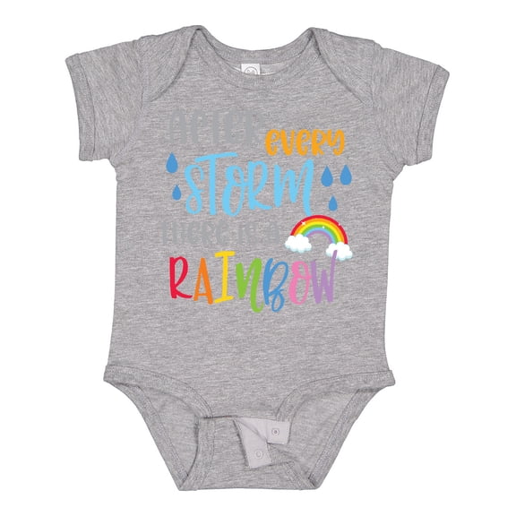 Inktastic Baby After Every Storm There is a Rainbow Boys or Girls Baby Bodysuit