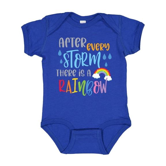 Inktastic Baby After Every Storm There is a Rainbow Boys or Girls Baby Bodysuit