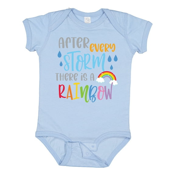 Inktastic Baby After Every Storm There is a Rainbow Boys or Girls Baby Bodysuit