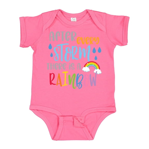 Inktastic Baby After Every Storm There is a Rainbow Boys or Girls Baby Bodysuit