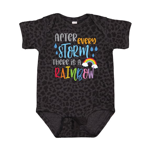 Inktastic Baby After Every Storm There is a Rainbow Boys or Girls Baby Bodysuit