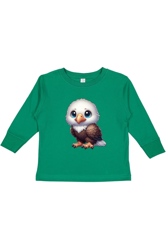 Baby Bald Eagle Boys or Girls Long Sleeve Toddler T-Shirt