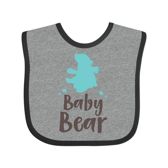 Inktastic Baby Bear, Bear Cub, Cute Bear, Little Bear - Blue Boys Baby Bib