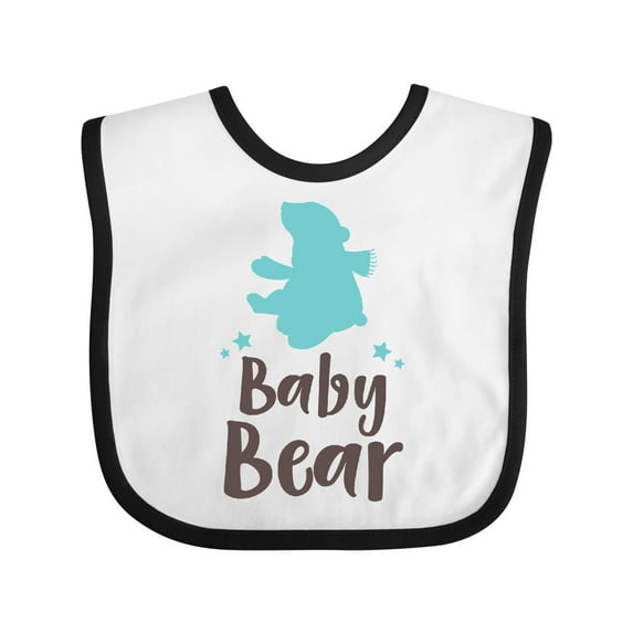 Inktastic Baby Bear, Bear Cub, Cute Bear, Little Bear - Blue Boys Baby Bib