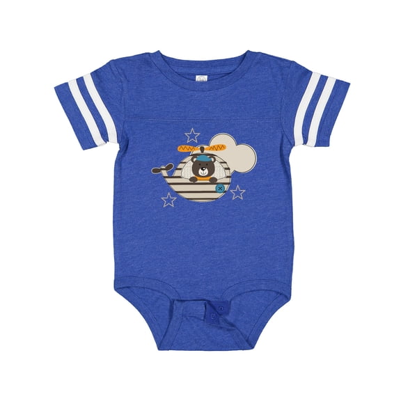 Inktastic Baby Bear Helicopter Boy Boys Baby Bodysuit