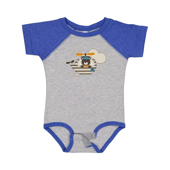 Inktastic Baby Bear Helicopter Boy Boys Baby Bodysuit