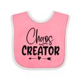 thumbnail image 1 of Inktastic Baby Chaos Creator Design with Heart Arrow Boys or Girls Baby Bib, 1 of 4