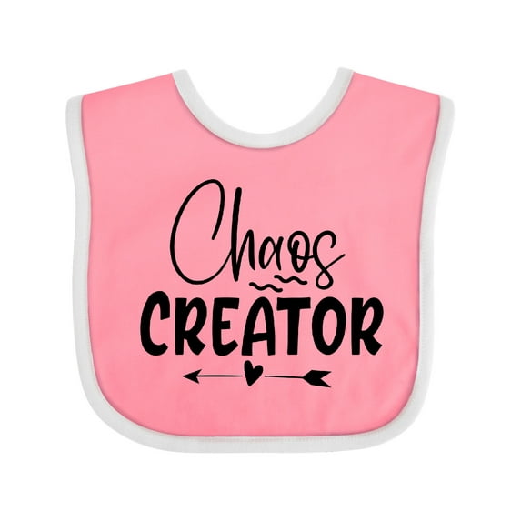 Inktastic Baby Chaos Creator Design with Heart Arrow Boys or Girls Baby Bib