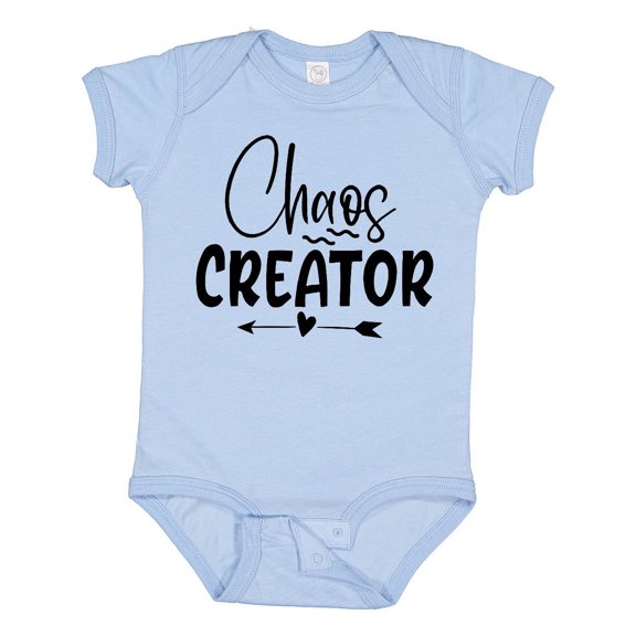 Inktastic Baby Chaos Creator Design with Heart Arrow Boys or Girls Baby Bodysuit