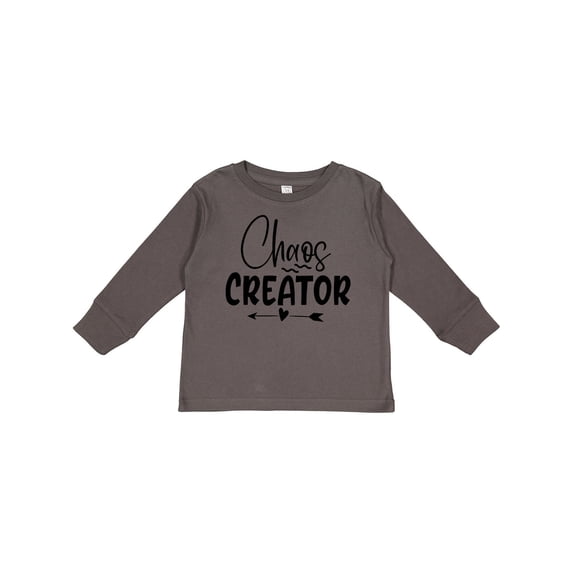 Inktastic Baby Chaos Creator Design with Heart Arrow Boys or Girls Long Sleeve Toddler T-Shirt