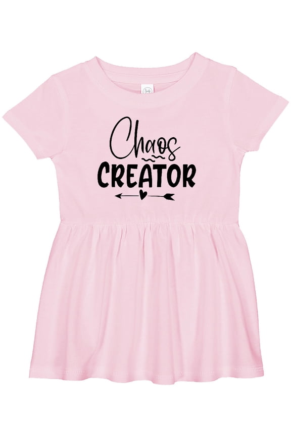 Baby Chaos Creator Design with Heart Arrow Girls Baby Dress