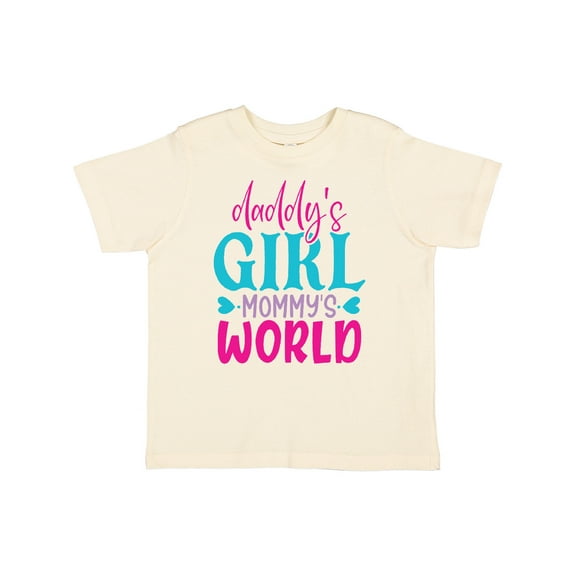 Inktastic Baby Daddy's Girl Mommy's World Cute Design Girls Toddler T-Shirt
