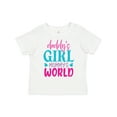 thumbnail image 1 of Inktastic Baby Daddy's Girl Mommy's World Cute Design Girls Toddler T-Shirt, 1 of 5