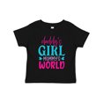 thumbnail image 1 of Inktastic Baby Daddy's Girl Mommy's World Cute Design Girls Toddler T-Shirt, 1 of 5