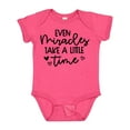 thumbnail image 1 of Inktastic Baby Even Miracles Take a Little Time Boys or Girls Baby Bodysuit, 1 of 5