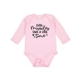 thumbnail image 1 of Inktastic Baby Even Miracles Take a Little Time Boys or Girls Long Sleeve Baby Bodysuit, 1 of 5