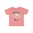 thumbnail image 1 of Inktastic Baby Flamingo My Grandma Loves Me with Flower Wreath Boys or Girls Baby T-Shirt, 1 of 5