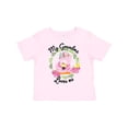 thumbnail image 1 of Inktastic Baby Flamingo My Grandma Loves Me with Flower Wreath Boys or Girls Toddler T-Shirt, 1 of 5