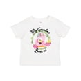 thumbnail image 1 of Inktastic Baby Flamingo My Grandma Loves Me with Flower Wreath Boys or Girls Toddler T-Shirt, 1 of 5