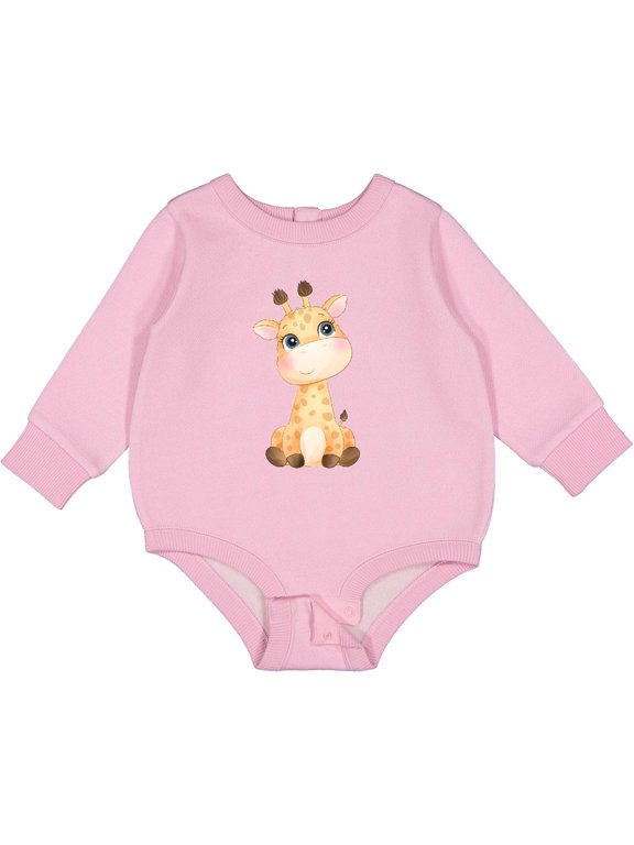 Baby Giraffe Baby Fleece Bodysuit