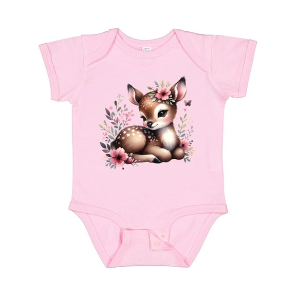 Inktastic Baby Girl Deer Cottagecore Girls Baby Bodysuit
