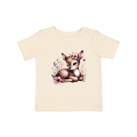 Inktastic Baby Girl Deer Cottagecore Girls Baby T-Shirt
