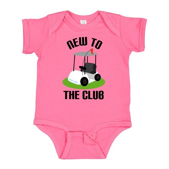 Inktastic Baby Golfing New to the Club Boys or Girls Baby Bodysuit