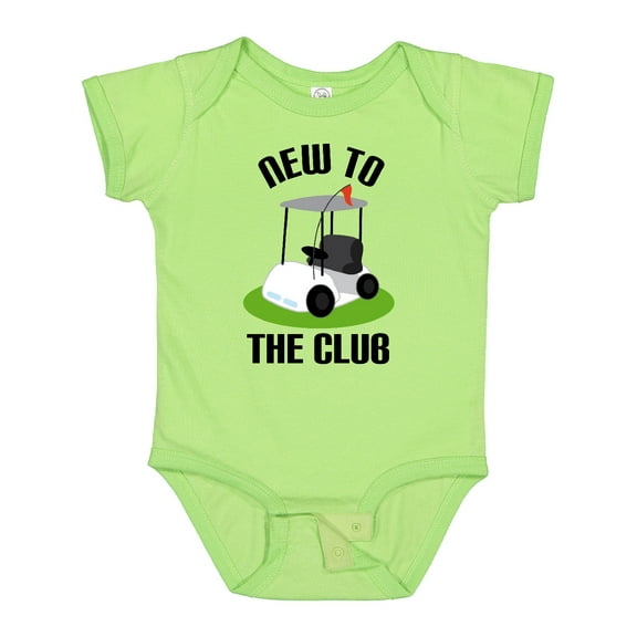Inktastic Baby Golfing New to the Club Boys or Girls Baby Bodysuit
